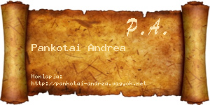 Pankotai Andrea névjegykártya